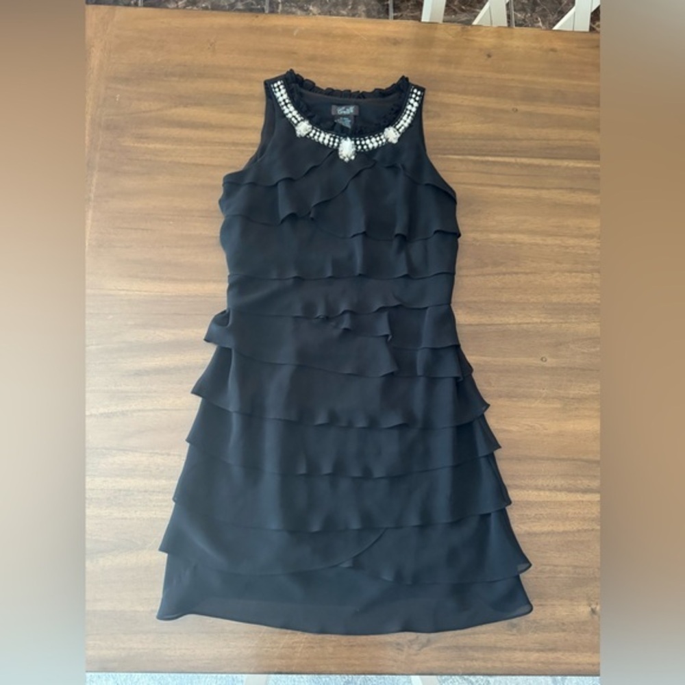Camille La Vie Black Dress 6 Petite